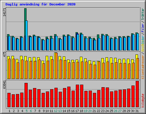 Daglig anvndning fr December 2020