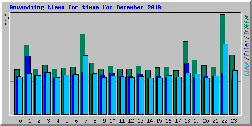Anvndning timme fr timme fr December 2019