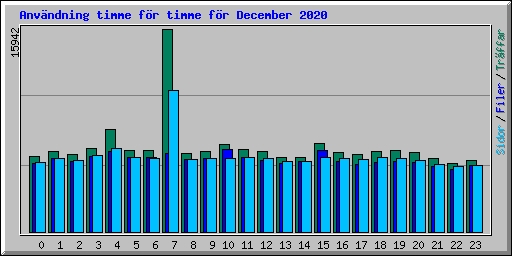 Anvndning timme fr timme fr December 2020
