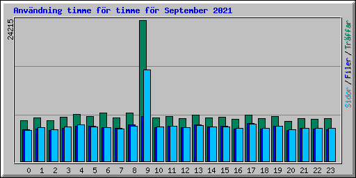 Anvndning timme fr timme fr September 2021