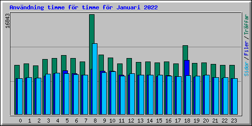 Anvndning timme fr timme fr Januari 2022