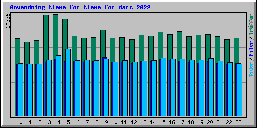 Anvndning timme fr timme fr Mars 2022