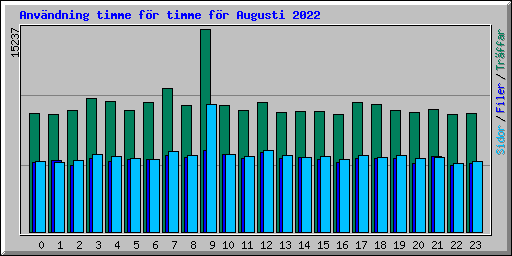 Anvndning timme fr timme fr Augusti 2022