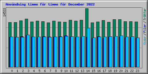 Anvndning timme fr timme fr December 2022
