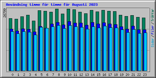 Anvndning timme fr timme fr Augusti 2023