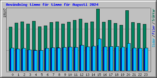 Anvndning timme fr timme fr Augusti 2024